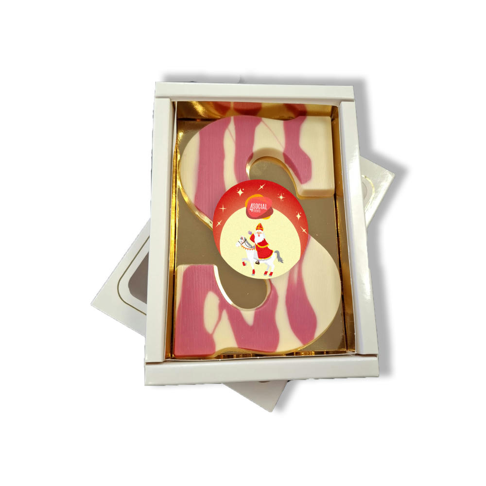 Rosa/weiß cremefarben mit Erdbeergeschmack