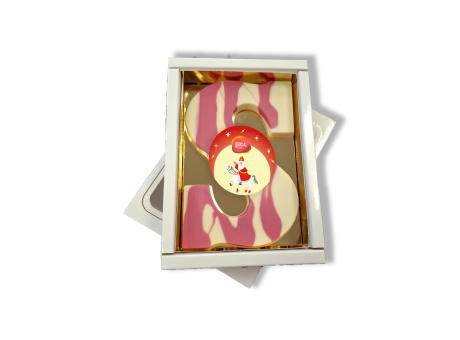 Rosa/weiß cremefarben mit Erdbeergeschmack