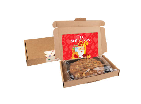 Briefkastenschachtel mit einem Spekulatiuskuchen