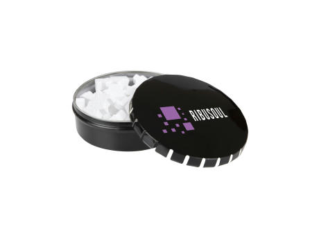 Klick-Klack Dose gefüllt mit Pfefferminz in Standardform