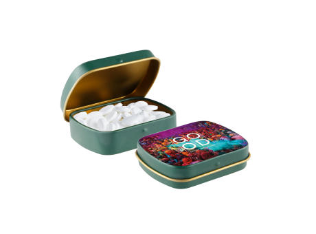 Mini Klappdeckeldose mit Pfefferminz