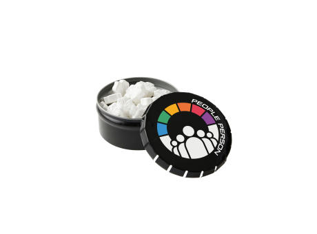 Mini Klick-Klack Dose mit Pfefferminzform