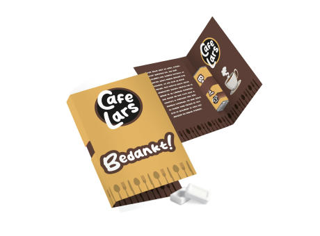 Faltkarte mit 1 Pfefferminzriegel