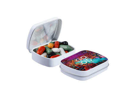 Mini Klappdeckeldose mit Süßigkeiten