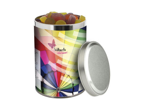 Große Dose 1,3 Liter, gefüllt mit Süßigkeiten