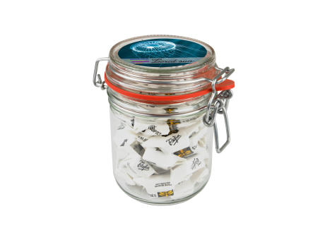 Maxi Weckglas 0,4 Liter, mit Süßigkeiten