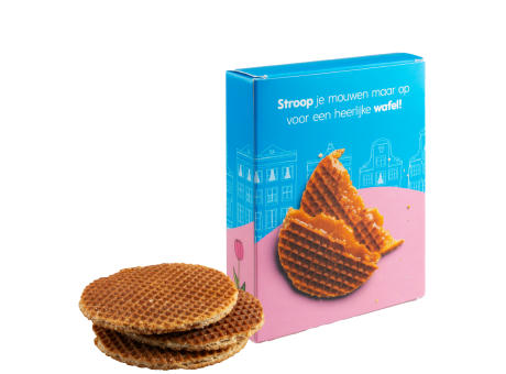 Schachtel mit 3 Niederländische Butterstroopwaffel
