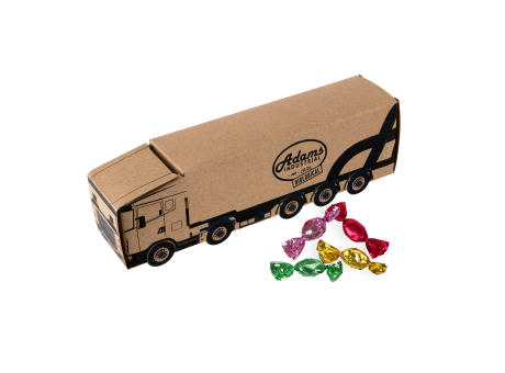 LKW aus Kraftpapier mit Metallic Sweets