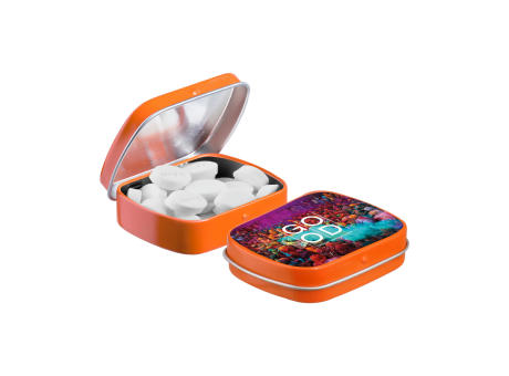 Mini Klappdeckeldose mit Pfefferminz