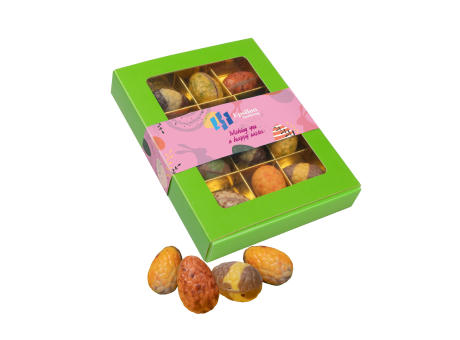 Box mit Schoko-Ostereiern