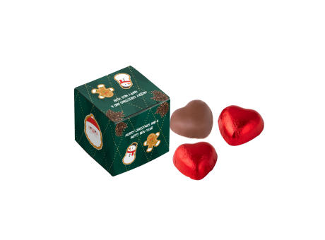 Box mit 3 Schokoladenherzen