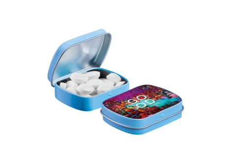 Mini Klappdeckeldose mit Pfefferminz