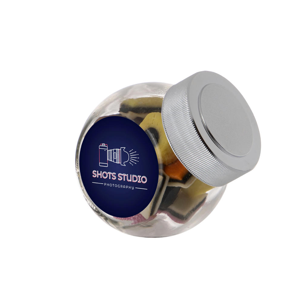 Mini Glas 0,2 Liter gefüllt mit Süßigkeiten