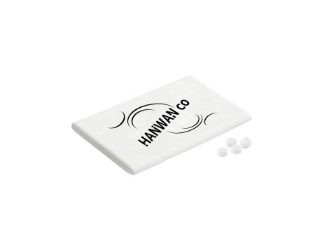 Minzfarbene Kreditkarte weiß