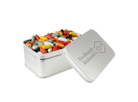 Rechteckige Dose mit Prägung