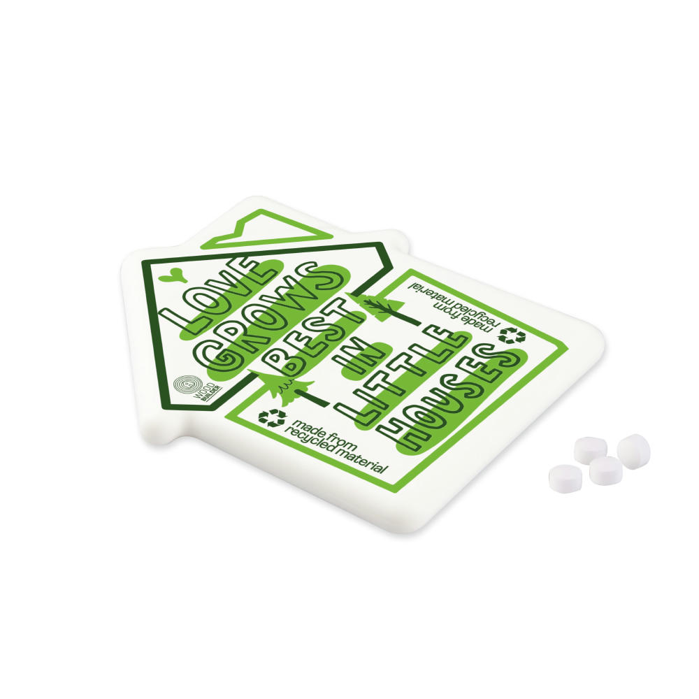 Pfefferminzspender in Form eines Hauses