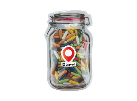 Briefkasten-"Weckglas" midi mit Süßigkeiten