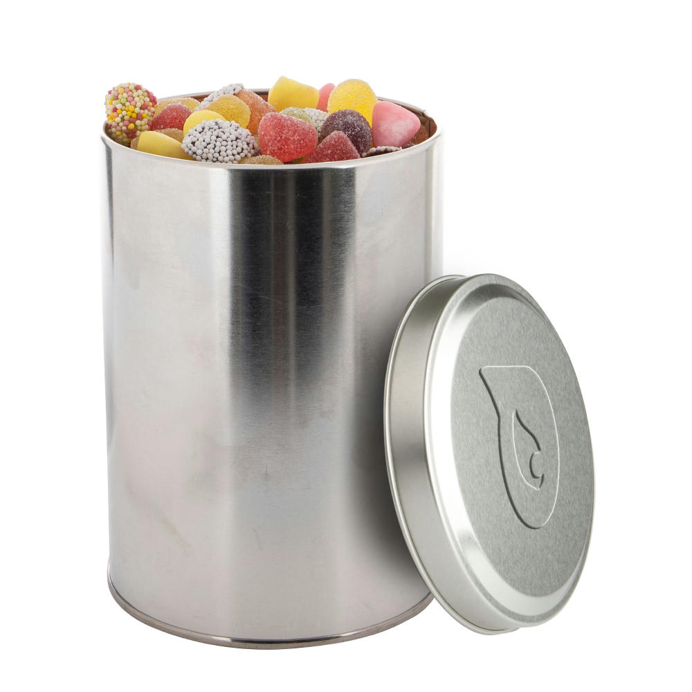 Große Dose geprägt 1,3 L mit Süßigkeiten