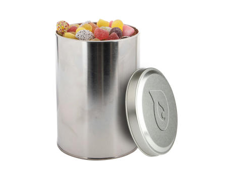 Große Dose geprägt 1,3 L mit Süßigkeiten