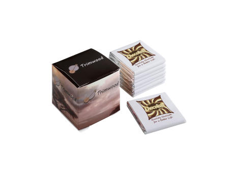 Würfel mit 8 Schokoladentäfelchen