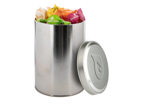 Große Dose geprägt 1,3 L mit Süßigkeiten