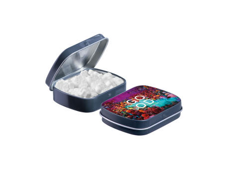 Mini Klappdeckeldose mit Form Pfefferminz