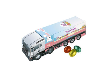 Lkw mit Osterschokolade