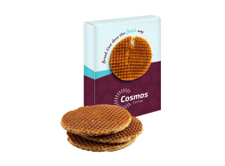 Schachtel mit 3 Niederländische Butterstroopwaffel