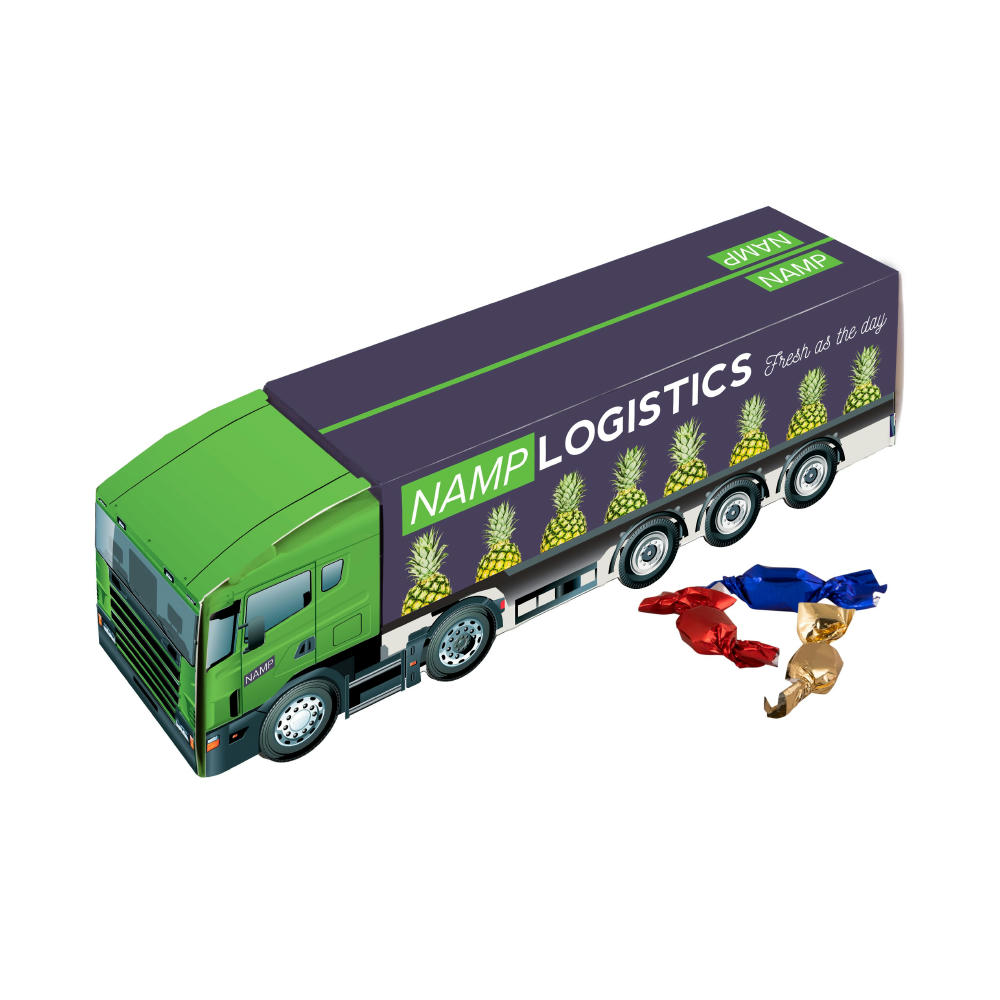 LKW mit Metallic Sweets