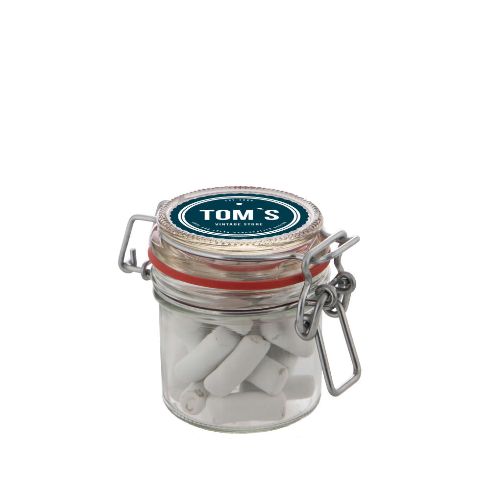 Midi Weckglas 0,25 L gefüllt mit Süßigkeiten