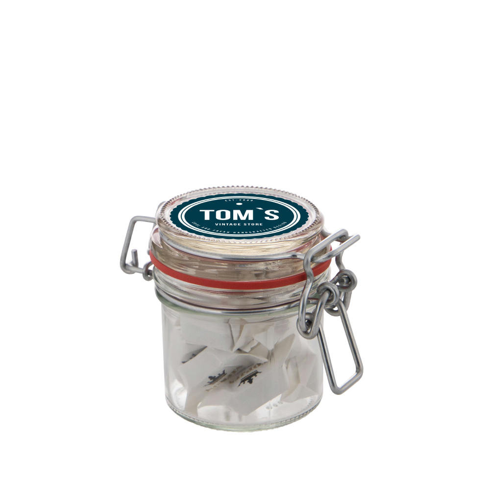 Midi Weckglas 0,25 L gefüllt mit Süßigkeiten