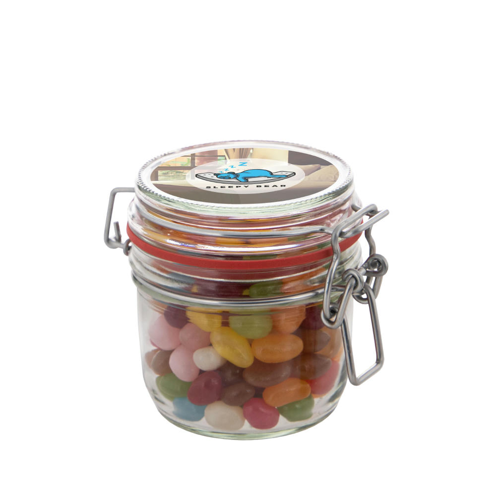 Midi Weckglas 0,25 L gefüllt mit Süßigkeiten