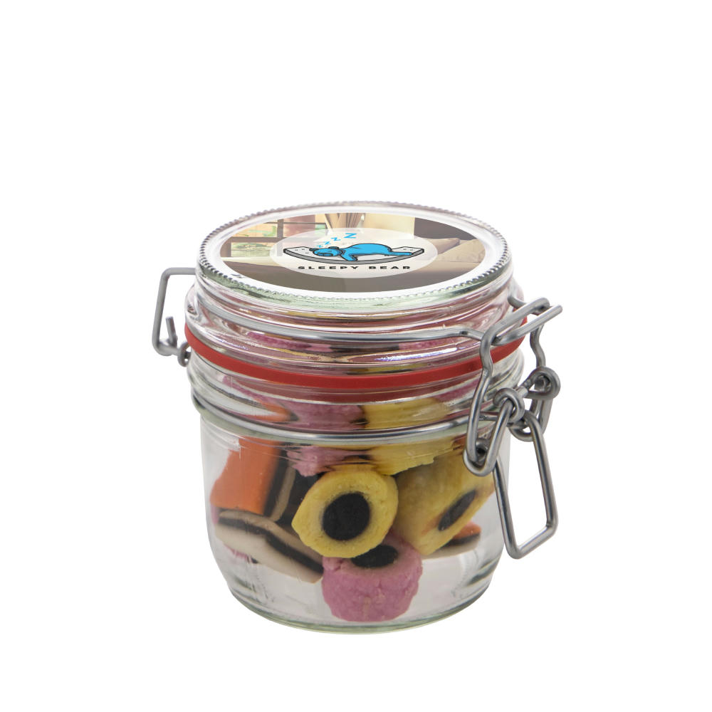 Midi Weckglas 0,25 L gefüllt mit Süßigkeiten