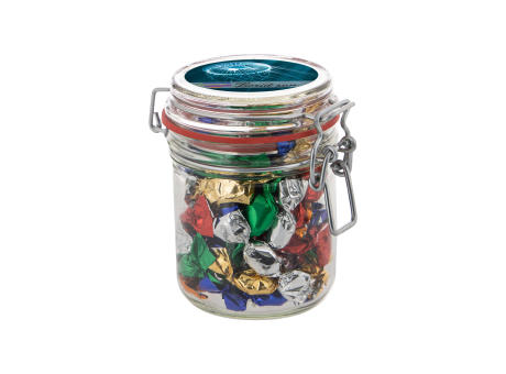 Maxi Weckglas 0,4 Liter, mit Süßigkeiten