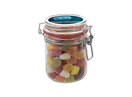 Maxi Weckglas 0,4 Liter, mit Süßigkeiten