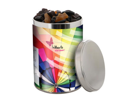 Große Dose 1,3 Liter, gefüllt mit Süßigkeiten