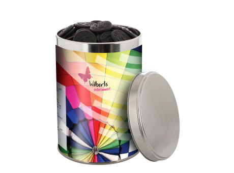 Große Dose 1,3 Liter, gefüllt mit Süßigkeiten