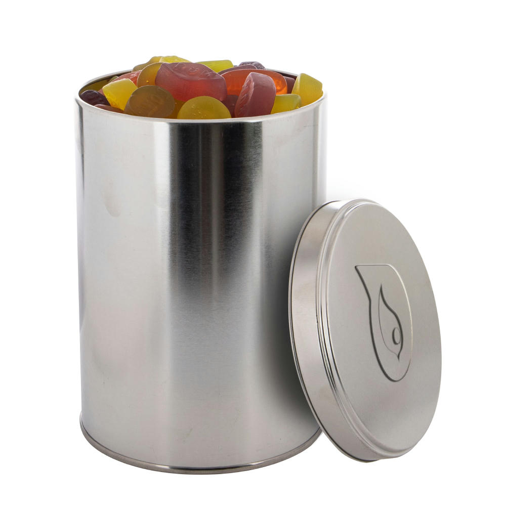 Große Dose geprägt 1,3 L mit Süßigkeiten