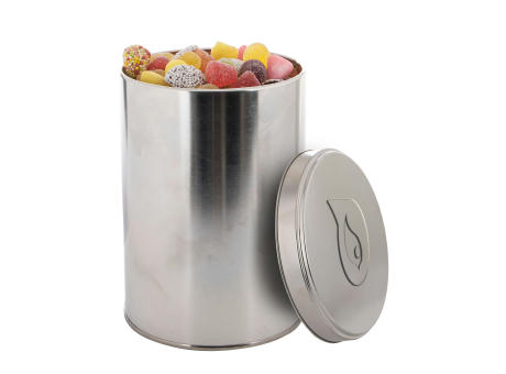 Große Dose geprägt 1,3 L mit Süßigkeiten