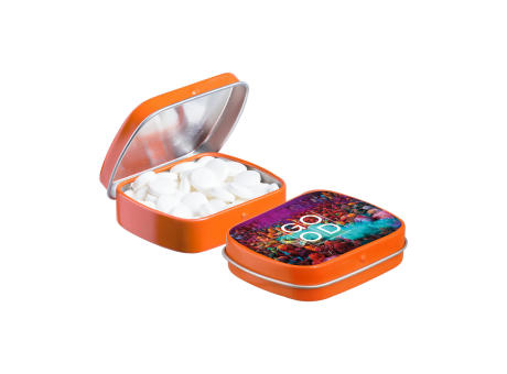 Mini Klappdeckeldose mit Pfefferminz