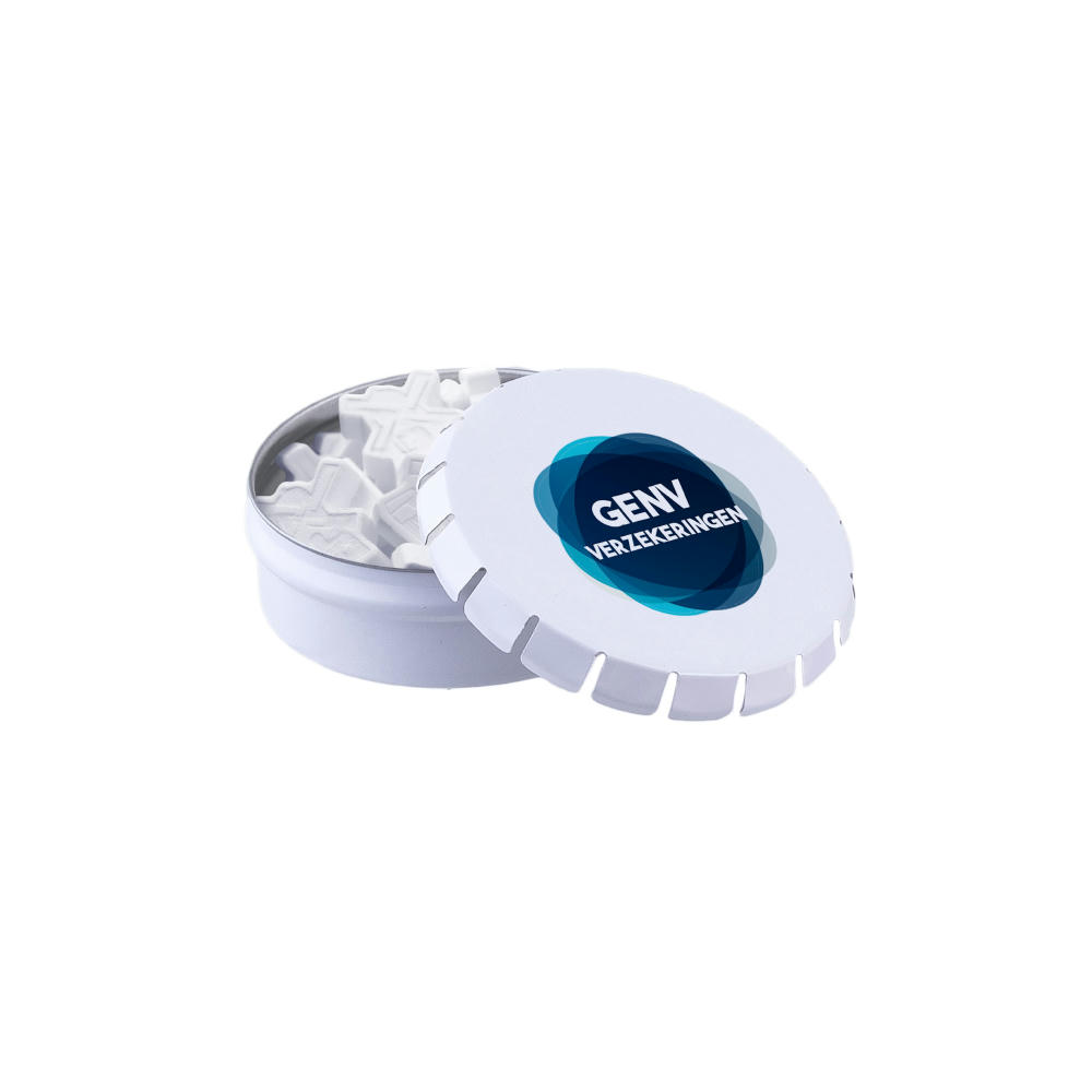 Mini clic-clac Dose mit Pfefferminzform