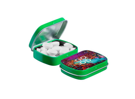 Mini Klappdeckeldose mit Pfefferminz
