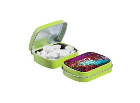 Mini Klappdeckeldose mit Pfefferminz