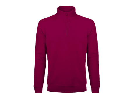 BS Sirio Pullover mit halbem Reißverschluss, 280 g/m2, 70 % Baumwolle/30 % Polyester