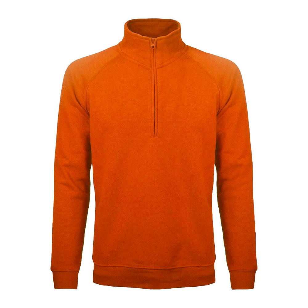 BS Sirio Pullover mit halbem Reißverschluss, 280 g/m2, 70 % Baumwolle/30 % Polyester