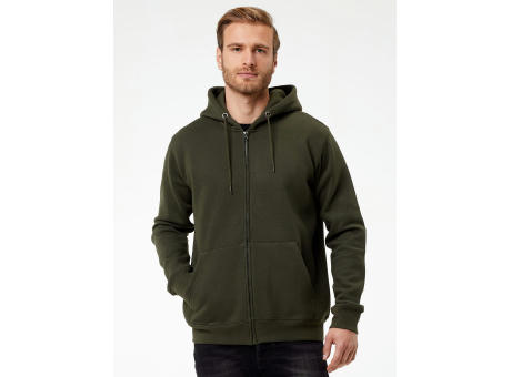 BS Vega Hoodie Full Zip, 280 g/m2, 70 % Baumwolle/30 % Polyester