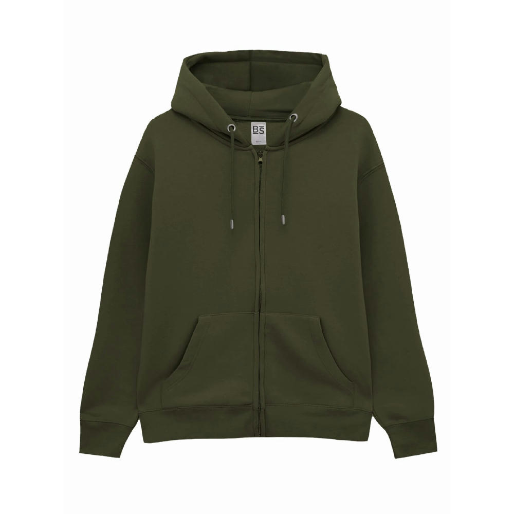 BS Vega Hoodie Full Zip, 280 g/m2, 70 % Baumwolle/30 % Polyester