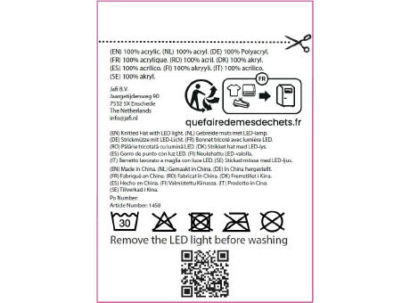 Strickmütze mit LED