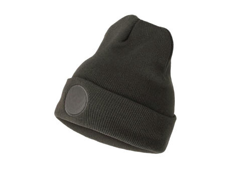 Niltons Strickmütze mit rundem Aufnäher