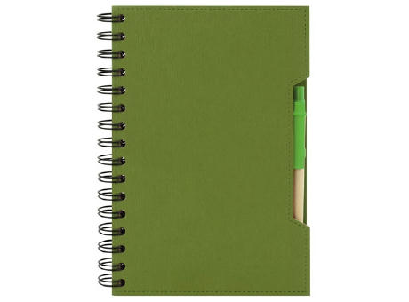 CUADERNO A5 CON BOLIGRAFO ECO "GREEN LIFE"
